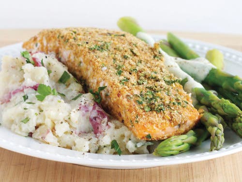 Horseradish Salmon & Asparagus recipe