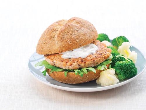 Image placeholder title Provencal Salmon Burgers recipe
