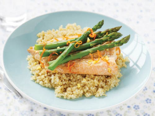 Orange Salmon with Asparagus recipe