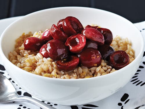 Cherry Breakfast Rice Bowls Recipe