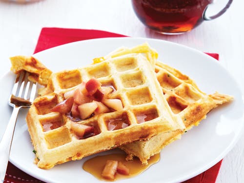 Image placeholder title Cheddar & Chive Waffles Recipe