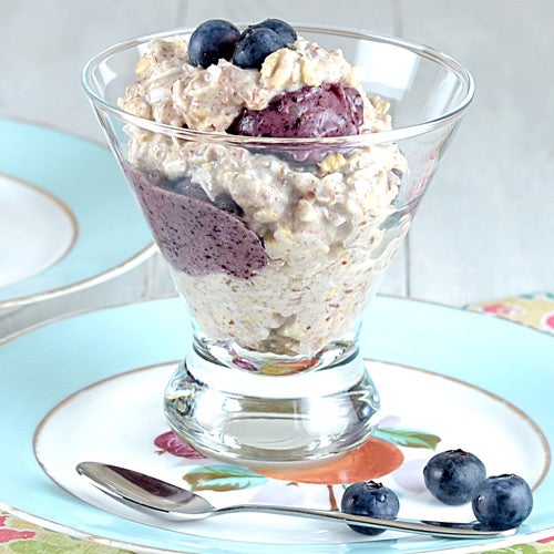 Blueberry-Banana Oatmeal Sundaes