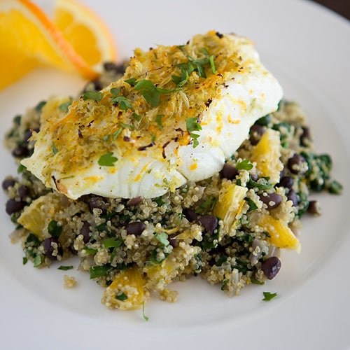 Cuban Halibut with Quinoa Recipe Easy Halibut Recipes