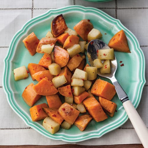Roasted Sweet Potatoes with Apples & Chiles Roasted Sweet Potatoes with Apples & Chiles