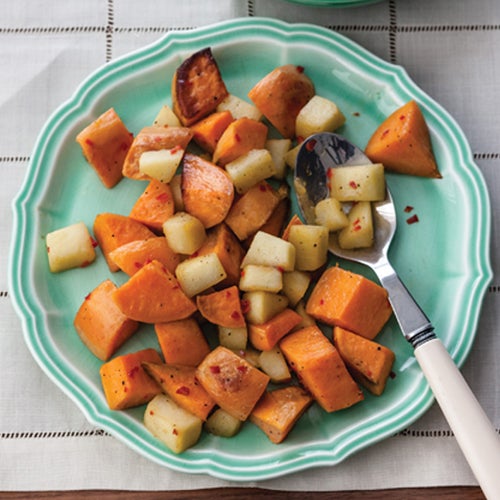 Roasted Sweet Potatoes with Apples & Chiles Roasted Sweet Potatoes with Apples & Chiles