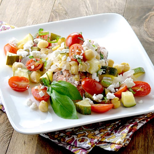 Mediterranean Salmon Baked in Foil