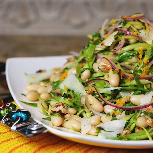 Shaved Asparagus White Bean Salad