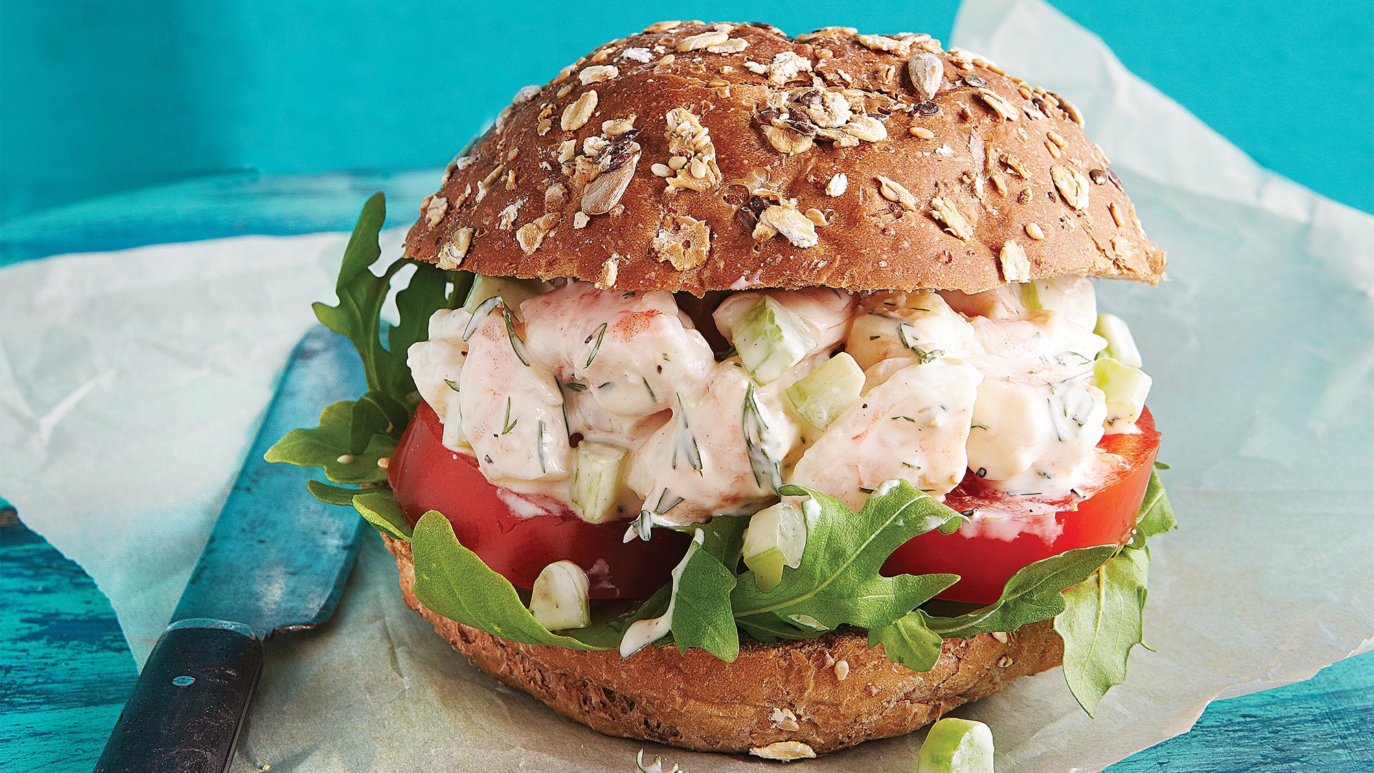 Shrimp Salad Sandwich - Cookin Canuck