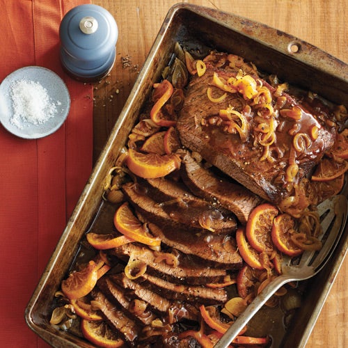 Spiced Brisket with Shallots & Tangerines Spiced Brisket with Shallots & Tangerines