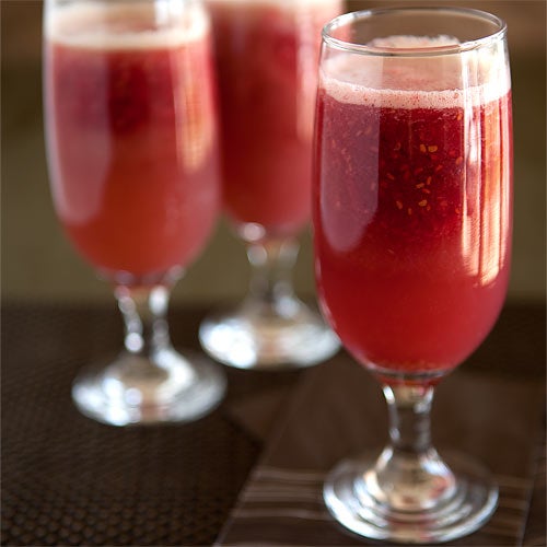 Raspberry Sorbet Bellinis - Recipe Runner