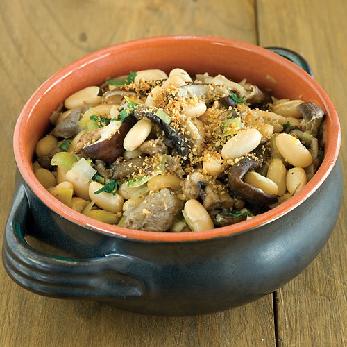 Wild Mushroom Cannellini Bean Stew