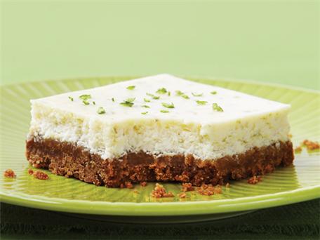 Lime cheesecake squares large Lime Cheesecake Square