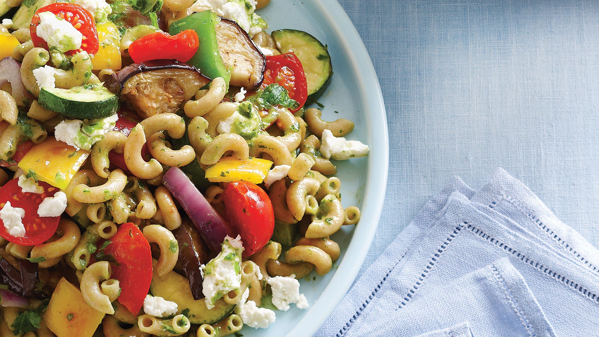 Roasted Vegetables & Goat Cheese Salad