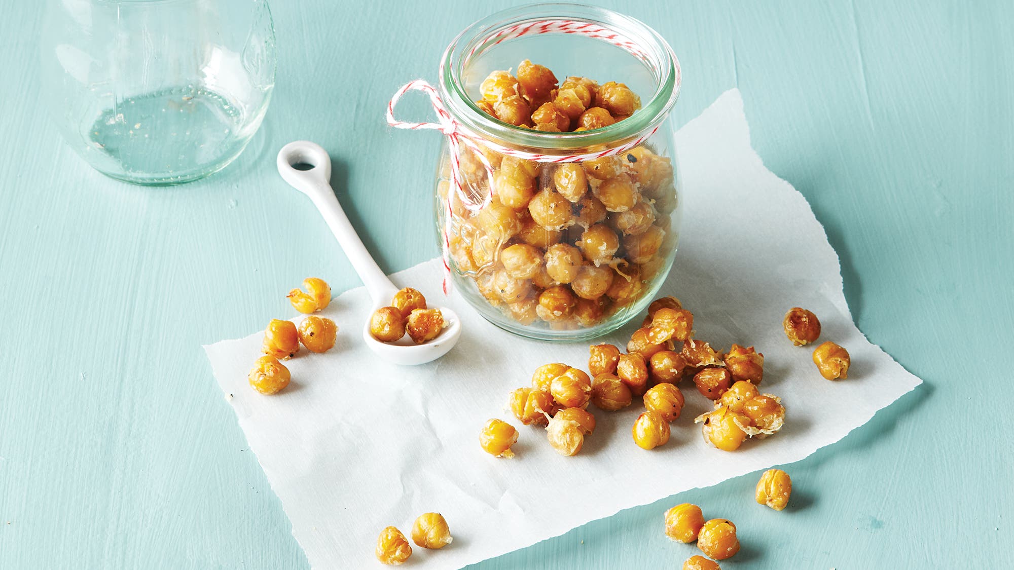 Garlic Parmesan Roasted Garbanzo Beans recipe