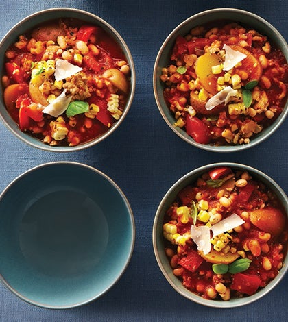 Slow-Cooker Tuscan Turkey Chili image None