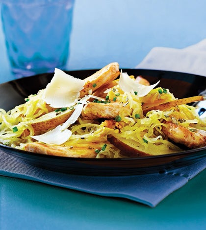Spaghetti Squash with Chicken, Pears & Parmesan image None