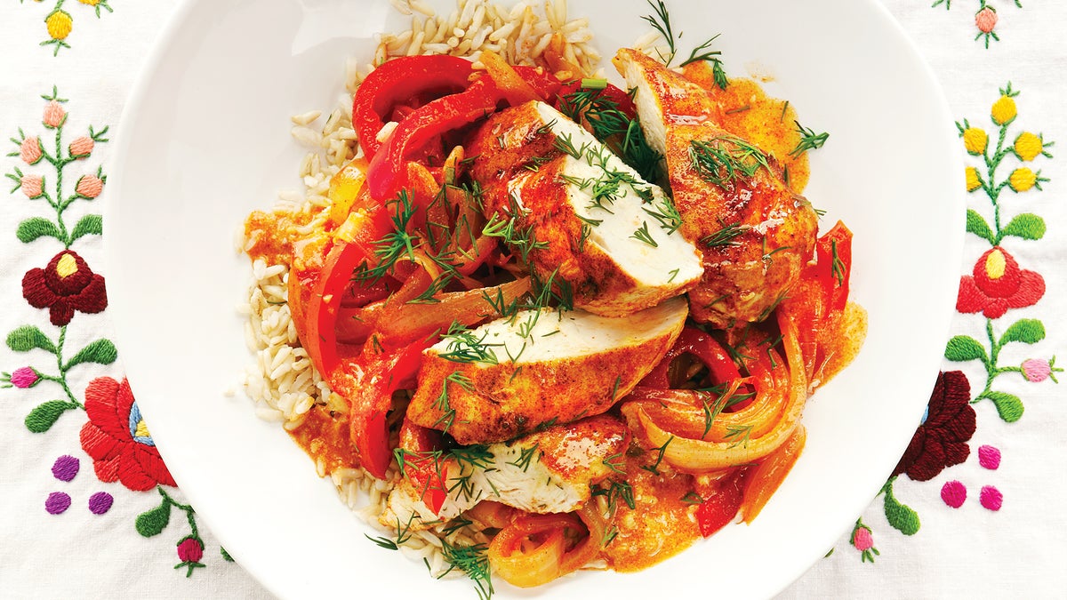 LowCalorie Chicken Paprikash Recipe