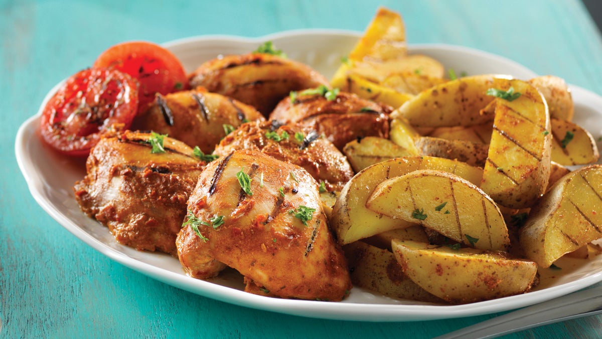 Piri Piri Chicken with Spiced Potato Wedges - Clean Eating Magazine