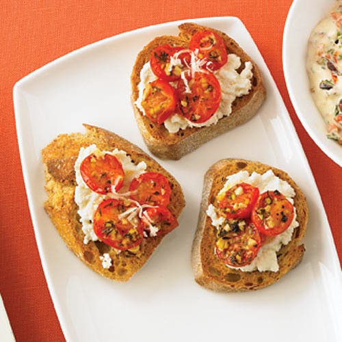 tomato tartines recipe