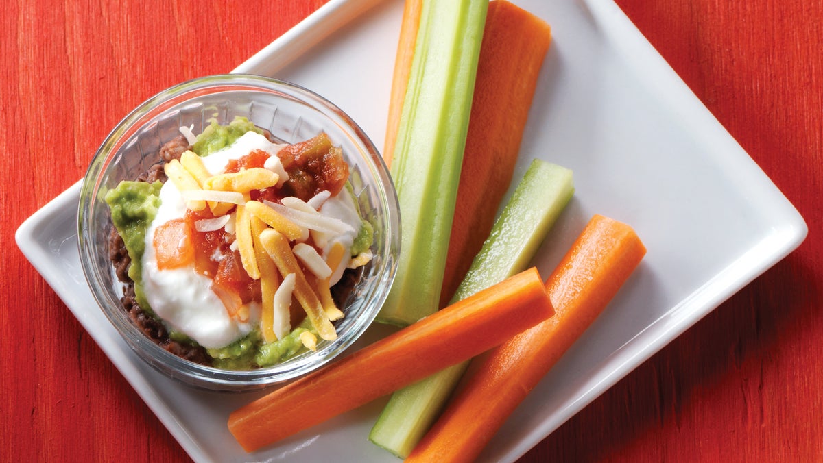 Individual Black Bean Mexican Layer Dips Recipe