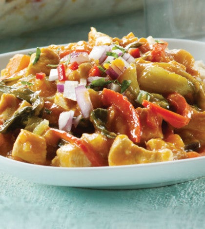 Thai Chicken Curry with Eggplant, Baby Bok Choy & Sweet Potatoes image None