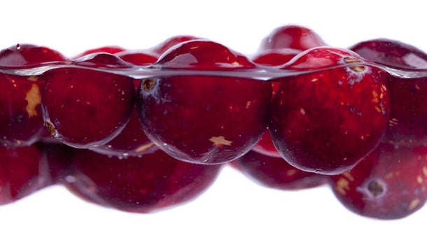 cranberries-water