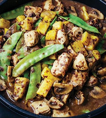 Pineapple Chicken Stir-Fry with Black Bean Sauce image None