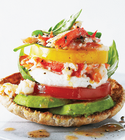 Crab Napoleon Salad With Tomato Seed Vinaigrette image None