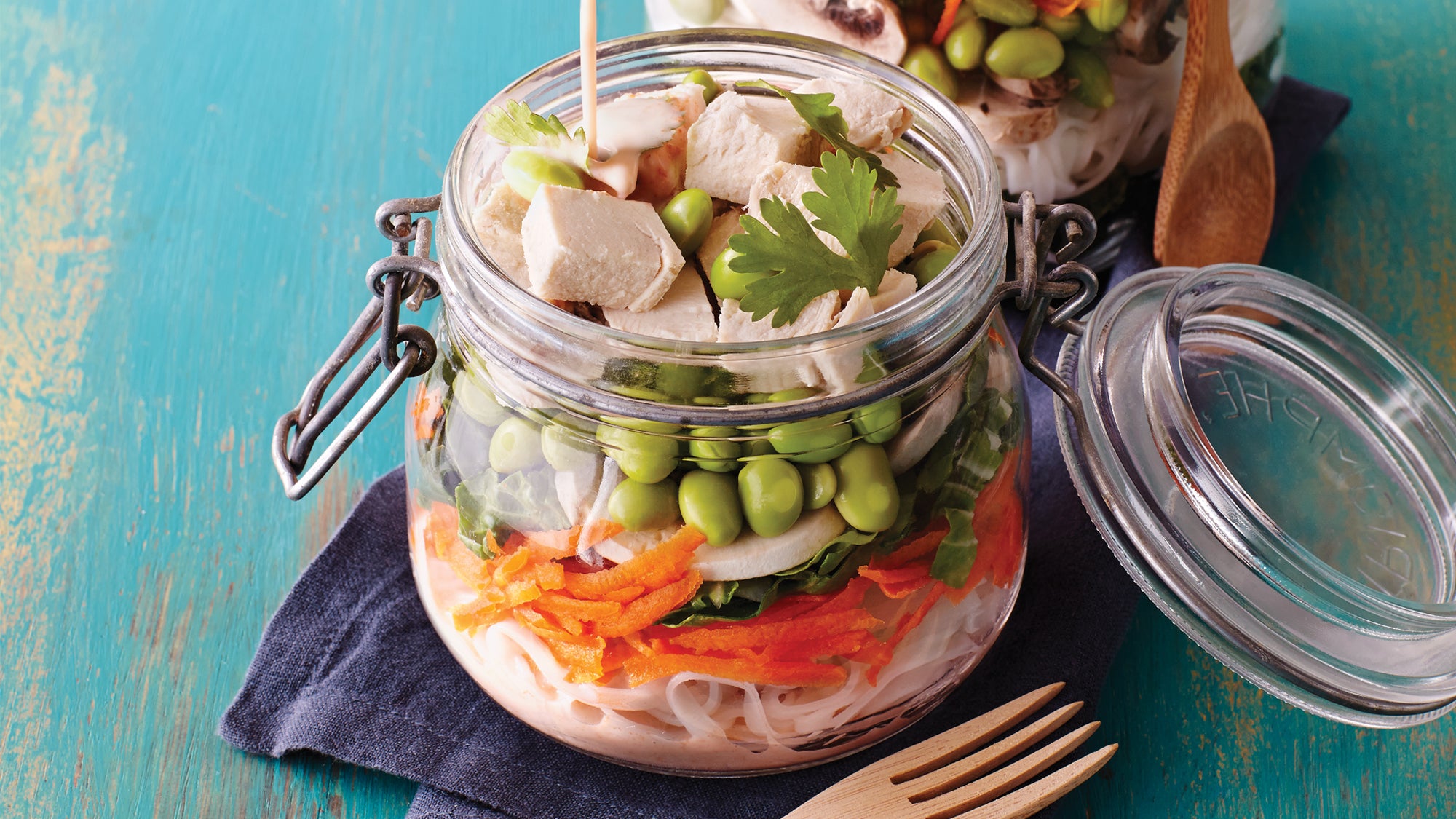 Bangkok Curry Bowls with Rice Noodles & Vegetables Recipe