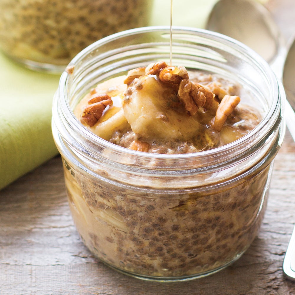 Maple Wild Rice Overnight Oats  How to make easy overnight oats in a jar