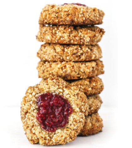 Almond Raspberry Thumbprint Cookies image None