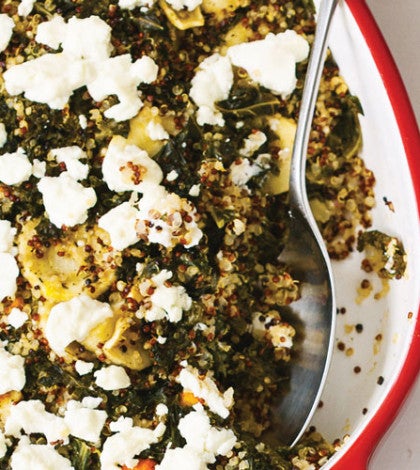 Root Vegetable–Baked Quinoa with Kale & Goat Cheese image None