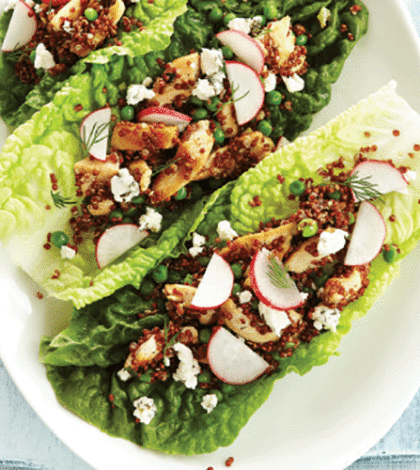 Spring Romaine Boats with Chicken & Quinoa image None