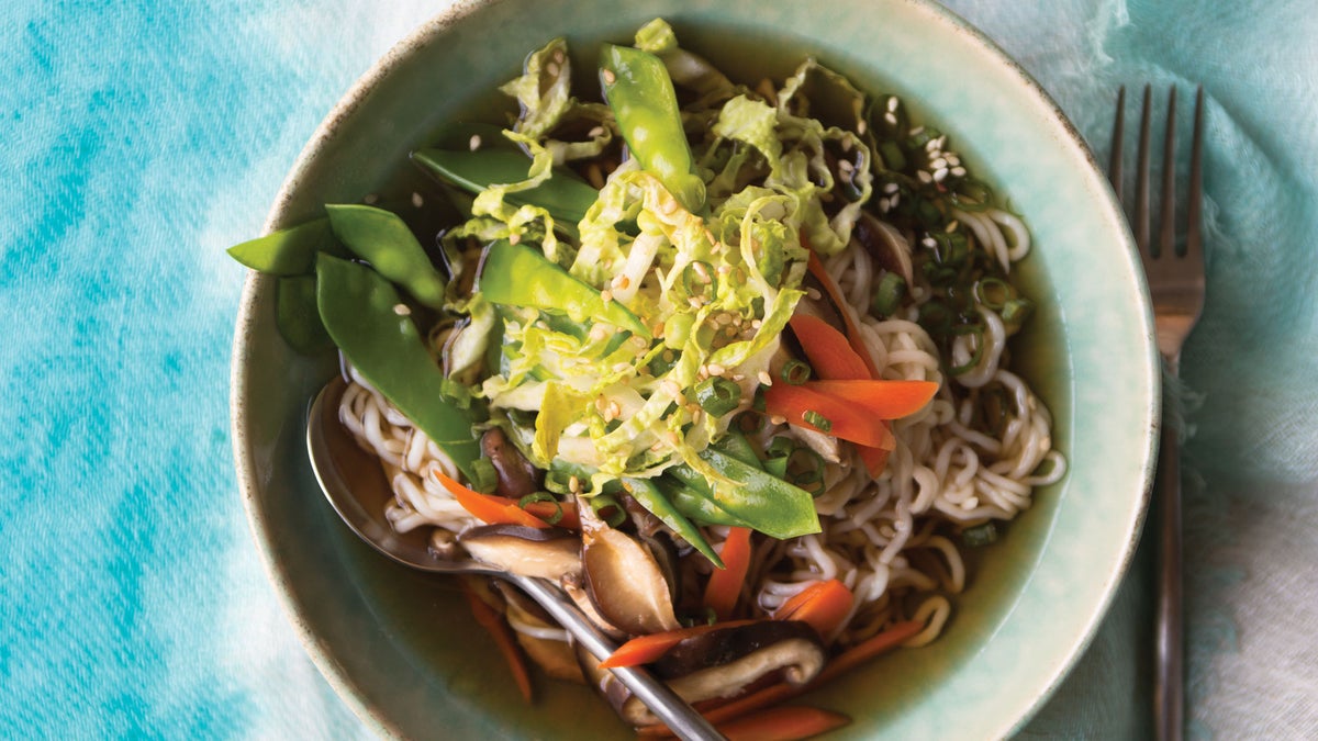 Veggie Japanese Noodle Soup Recipe | Slow Cooker Recipes