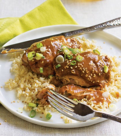 Mango BBQ Chicken Thighs image None