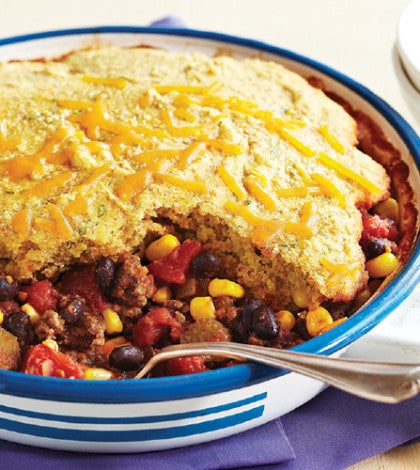 Corn Bread-Topped Beef & Black Bean Chili image None
