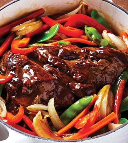 Five-Spice Bison with Peppers & Peas Recipe | Dutch Oven Recipe