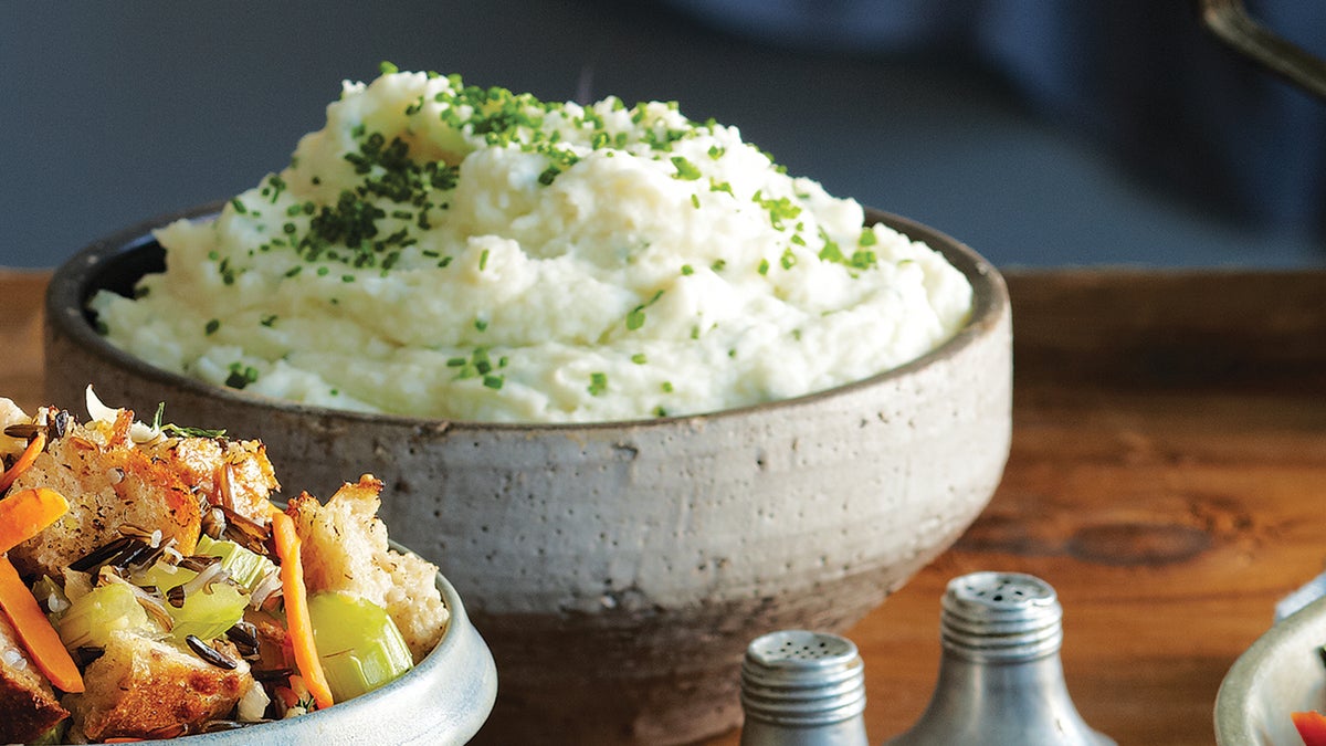 Sour Cream & Chive Mashed Potatoes Healthy Holiday Recipes