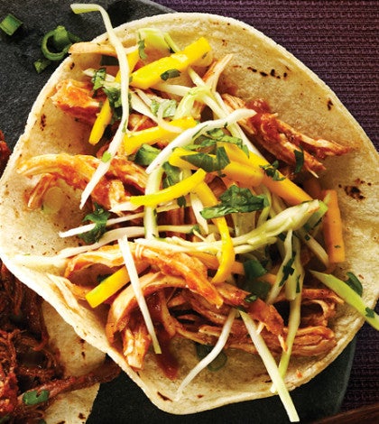 Sweet & Spiced Pulled Chicken Tacos image None