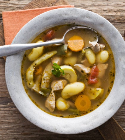Chicken Vegetable Soup with Pesto image None