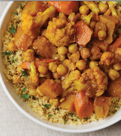 Chickpea Tagine with Couscous
