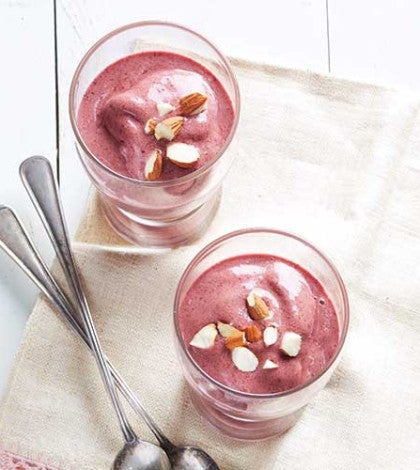 Sweet Cherry Almond Flaxseed Smoothie image None