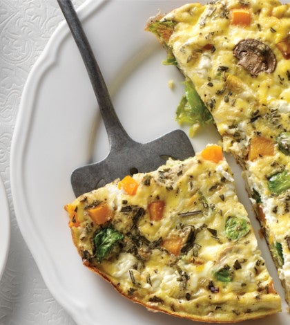 Butternut Squash, Brussels Sprouts & Parmesan Frittata image None