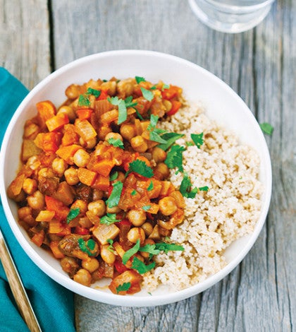 Moroccan Chickpea Stew with Whole-Wheat Couscous image None