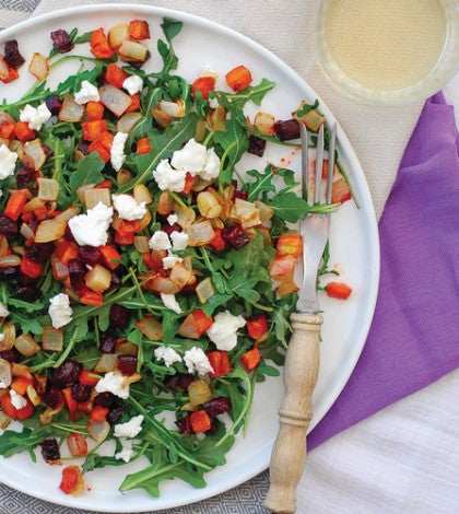 Roasted Vegetable & Arugula Salad image None