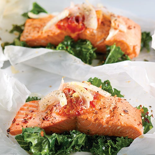 Salmon-Orange-and-Fennel-Baked-in-Parchment Salmon, Orange & Fennel Baked in Parchment