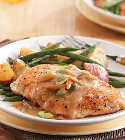 Chicken Cutlets with White Wine Butter Sauce image None