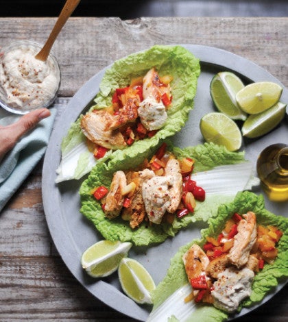 Ginger Chicken Fajitas with Cashew Sour Cream image None