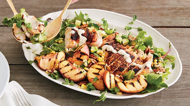peach salad peach salad