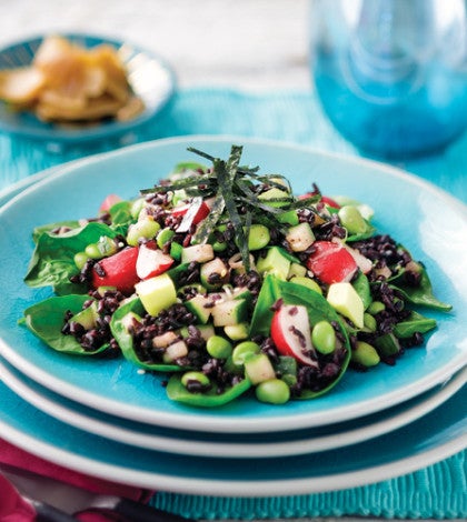 Sushi-Style Black Rice Salad with Wasabi Vinaigrette image None